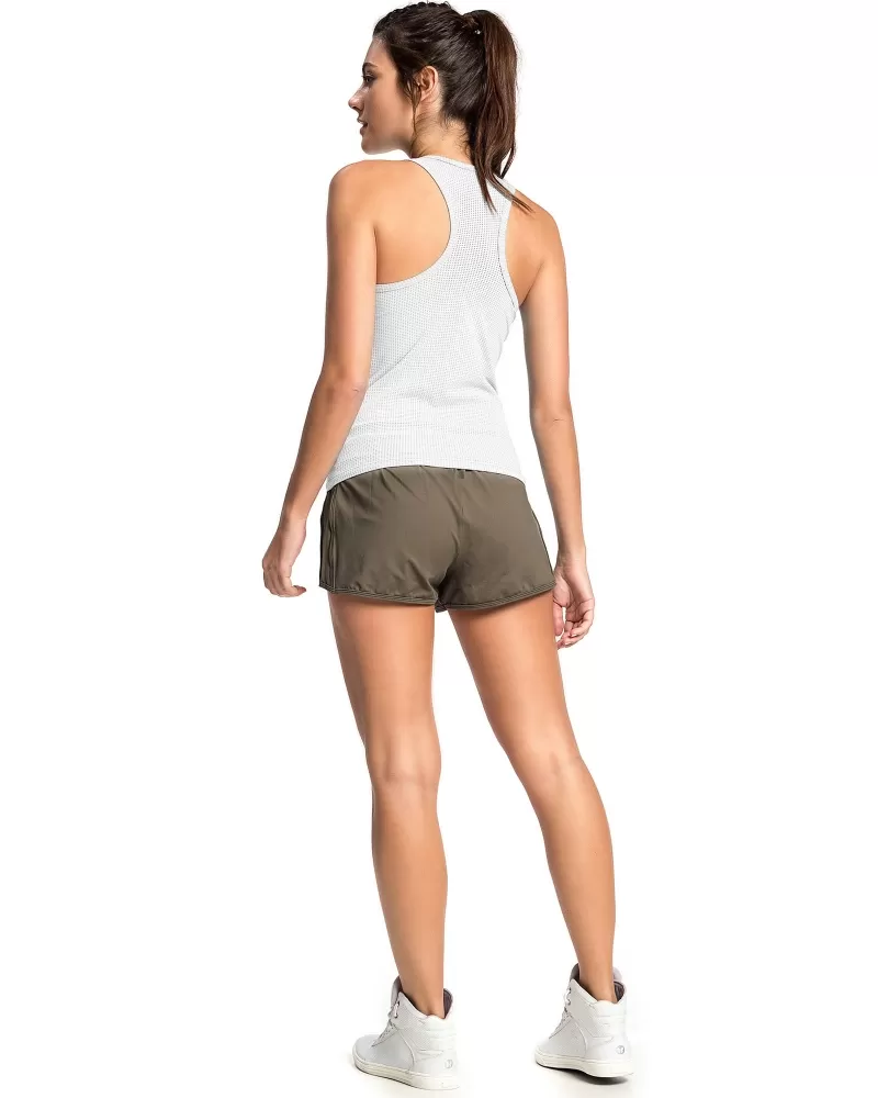 Vestem - White Basic Mesh Tank Shirt - REG15.ESS.C0001 Vestem - White Basic Mesh Tank Shirt - REG15.ESS.C0001