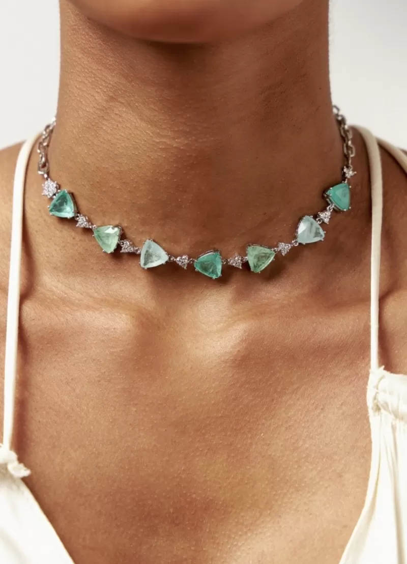 Mikabe - Necklace Crystals Tourmaline Fusion Party - MK1398 Mikabe - Necklace Crystals Tourmaline Fusion Party - MK1398