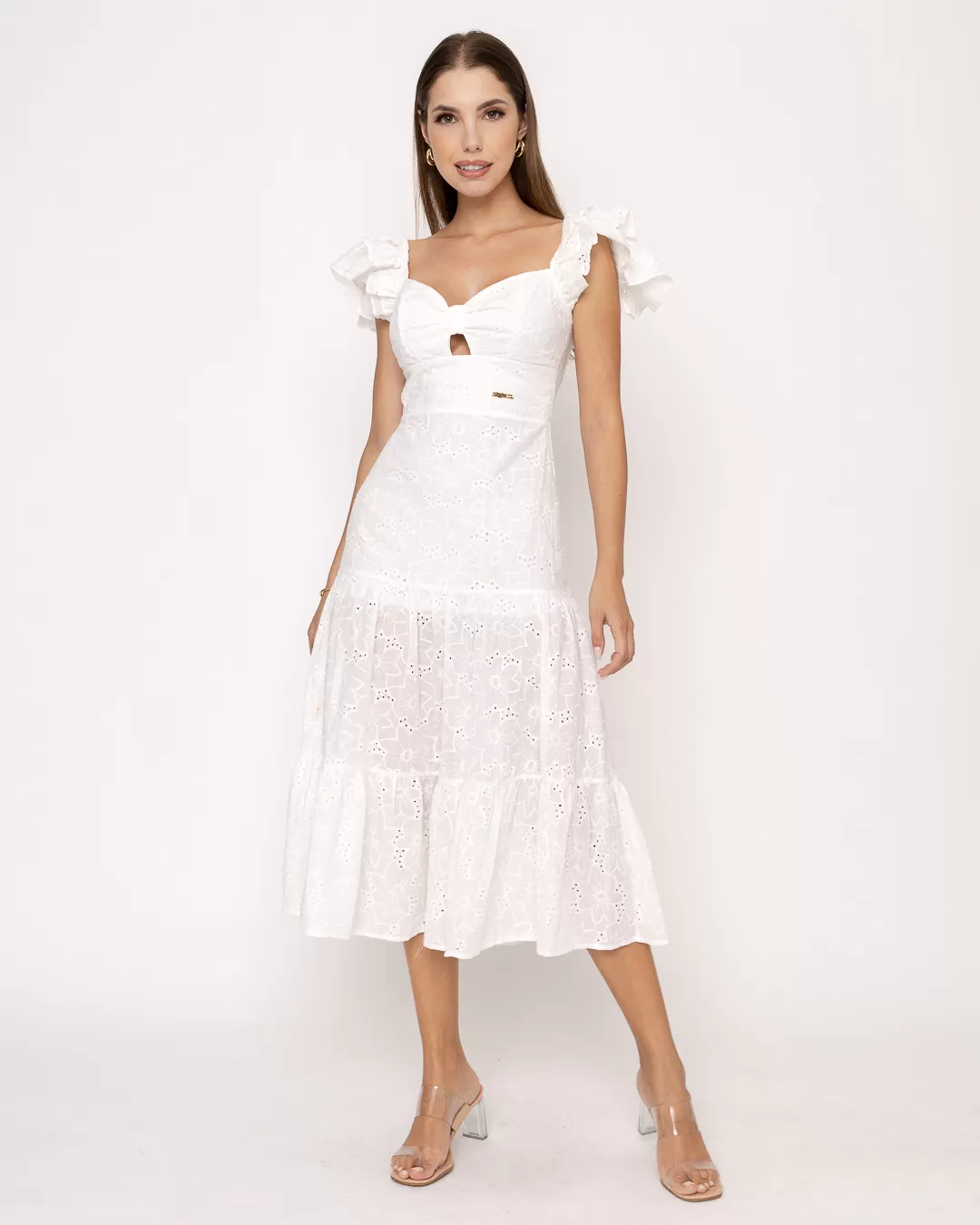 Oxigênio - Dress Oxygen Midi Laise Offwhite - 21136250OFF