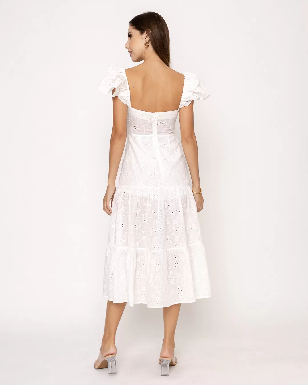 Oxigênio - Dress Oxygen Midi Laise Offwhite - 21136250OFF Oxigênio - Dress Oxygen Midi Laise Offwhite - 21136250OFF