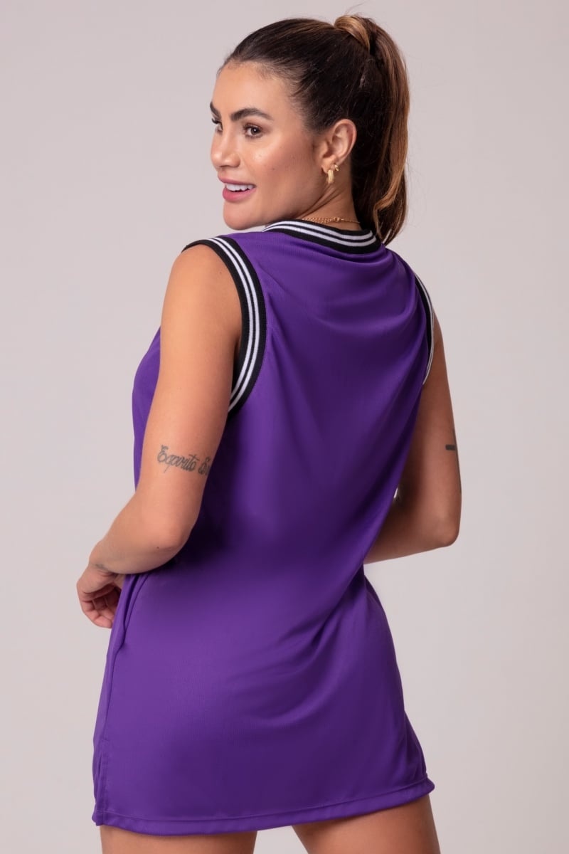 Hipkini - Large T-Shirt Luxury Fitness Purple with Cuff - 3339677 Hipkini - Large T-Shirt Luxury Fitness Purple with Cuff - 3339677
