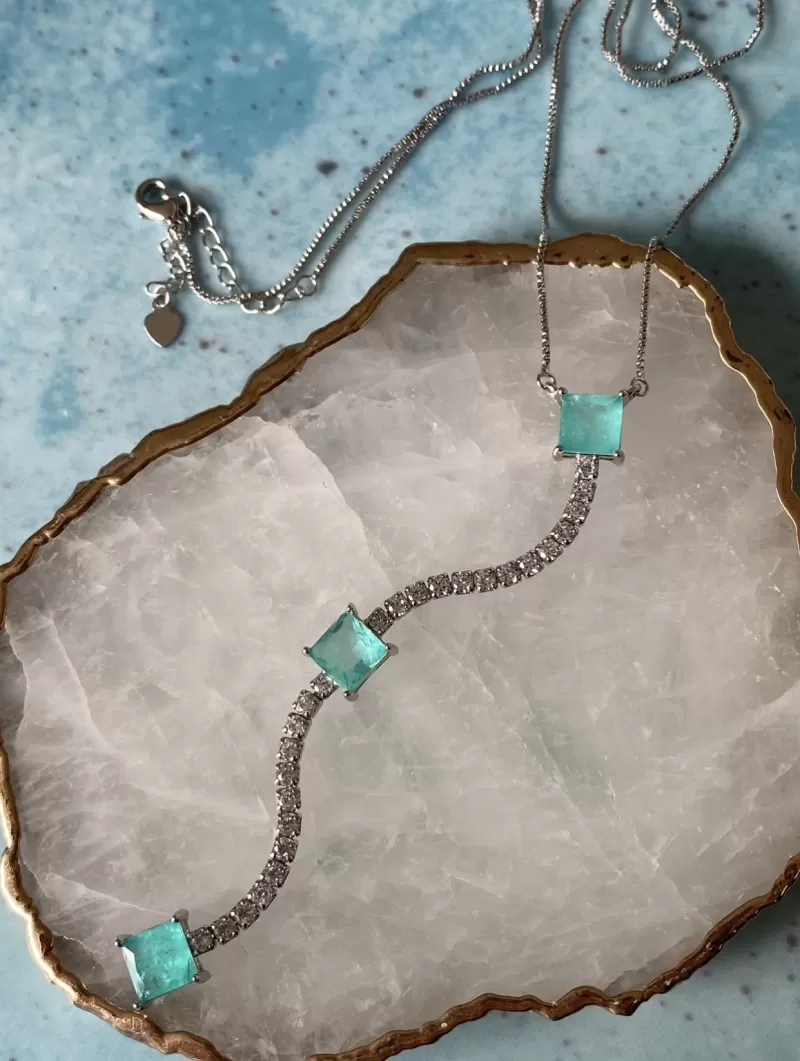 Mikabe - Necklace Tourmaline Fusion Tie - MK1409