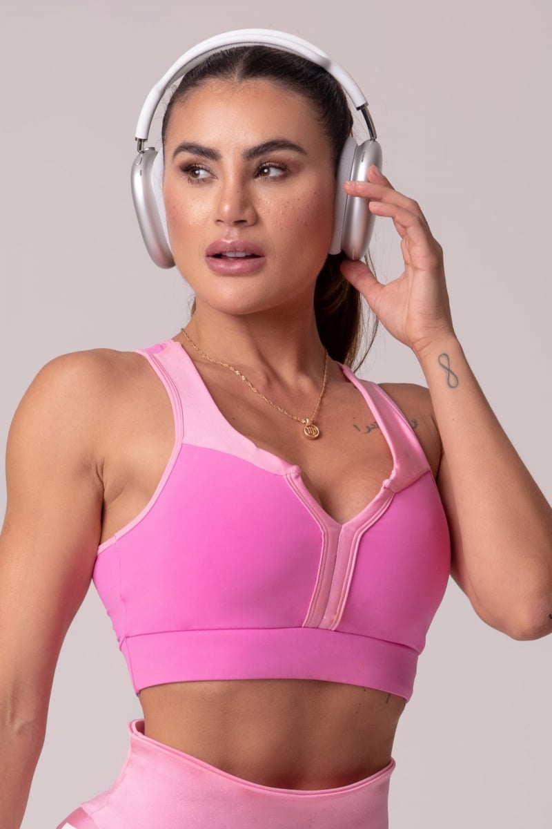 Hipkini - Top Luxury Fitness Pink Neckline - 3339694 Hipkini - Top Luxury Fitness Pink Neckline - 3339694
