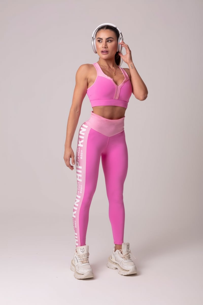 Hipkini - Top Luxury Fitness Pink Neckline - 3339694 Hipkini - Top Luxury Fitness Pink Neckline - 3339694