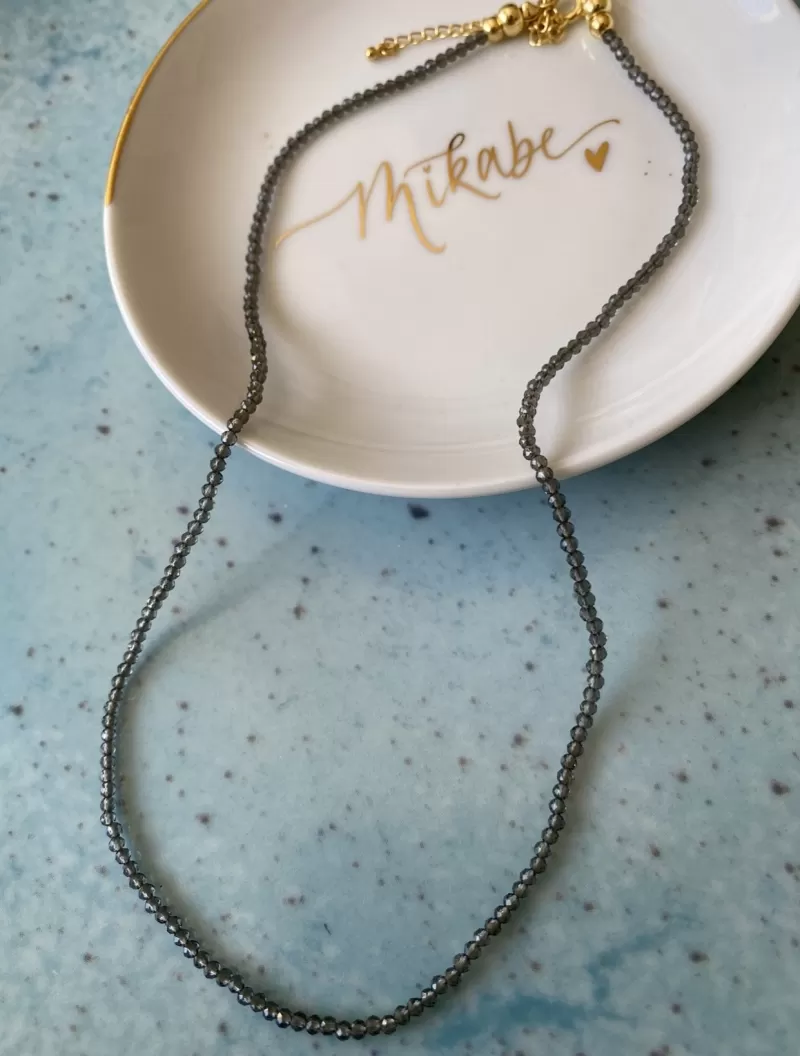 Mikabe - Gray Spinel Necklace - MK1419
