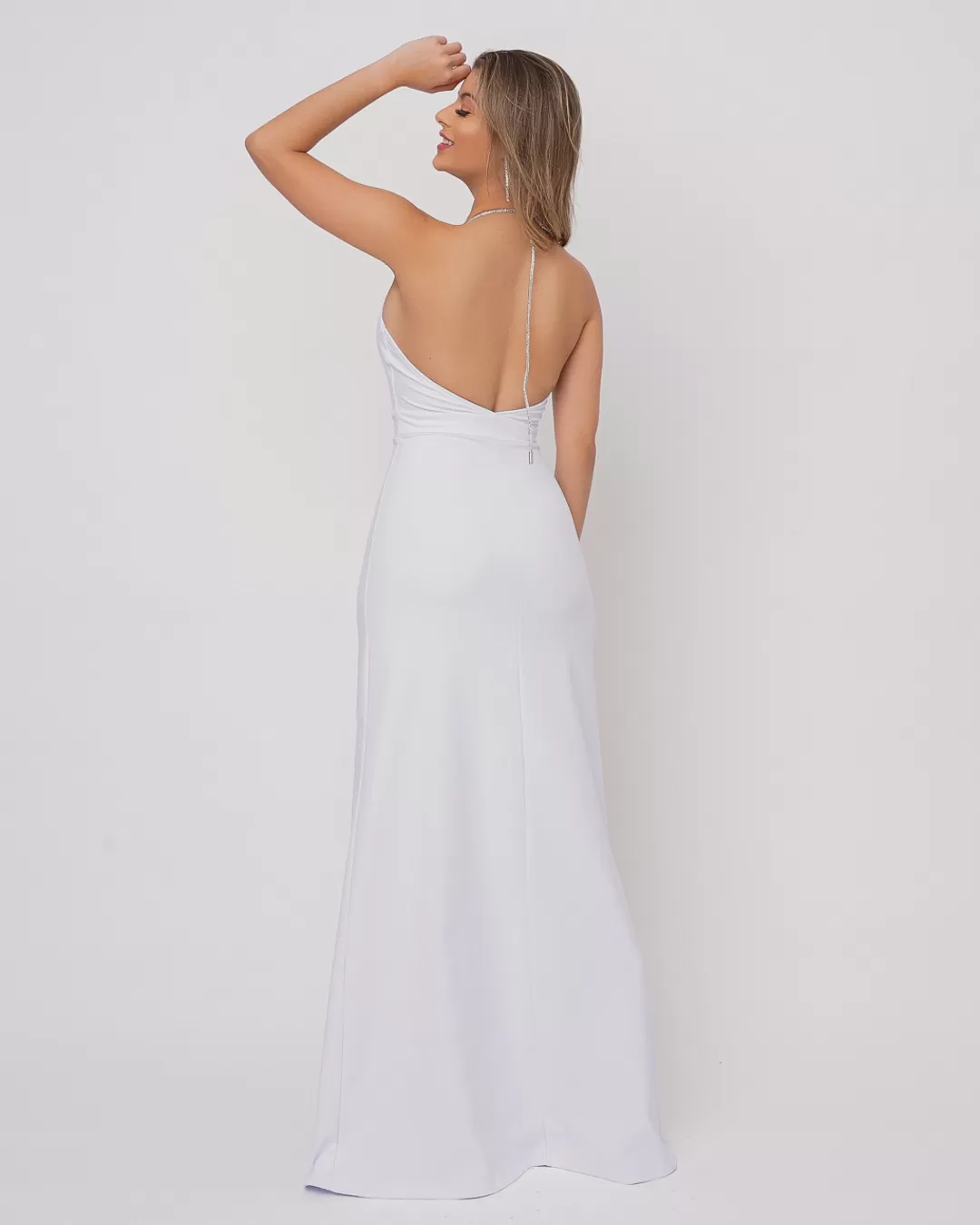 Miss Misses - Dress Miss Misses Long Lacing Gloss White - 19035005 Miss Misses - Dress Miss Misses Long Lacing Gloss White - 19035005