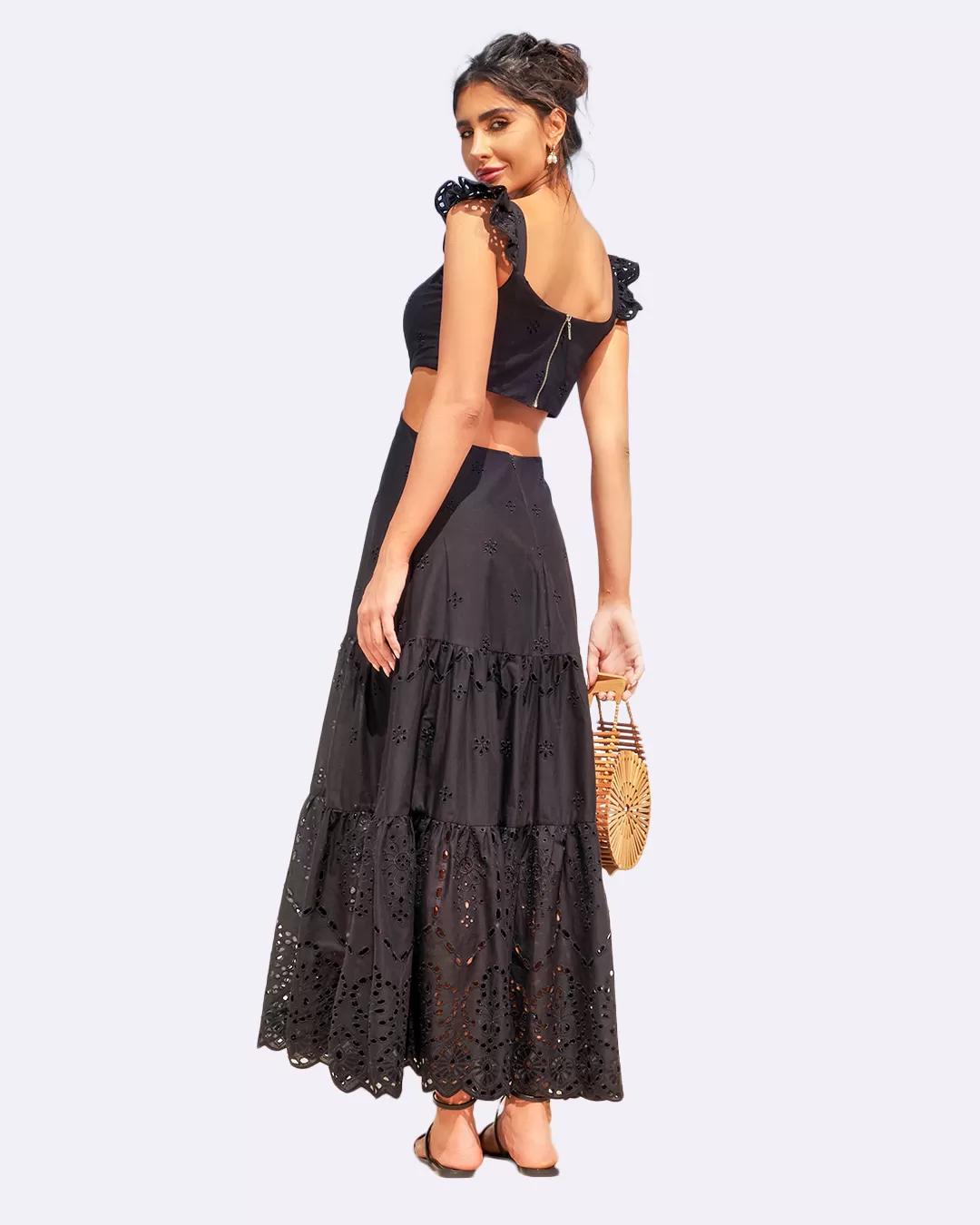 Dot Clothing - Dress Dot Clothing Laise Longuete Open Waist Black - 1727PRET Dot Clothing - Dress Dot Clothing Laise Longuete Open Waist Black - 1727PRET