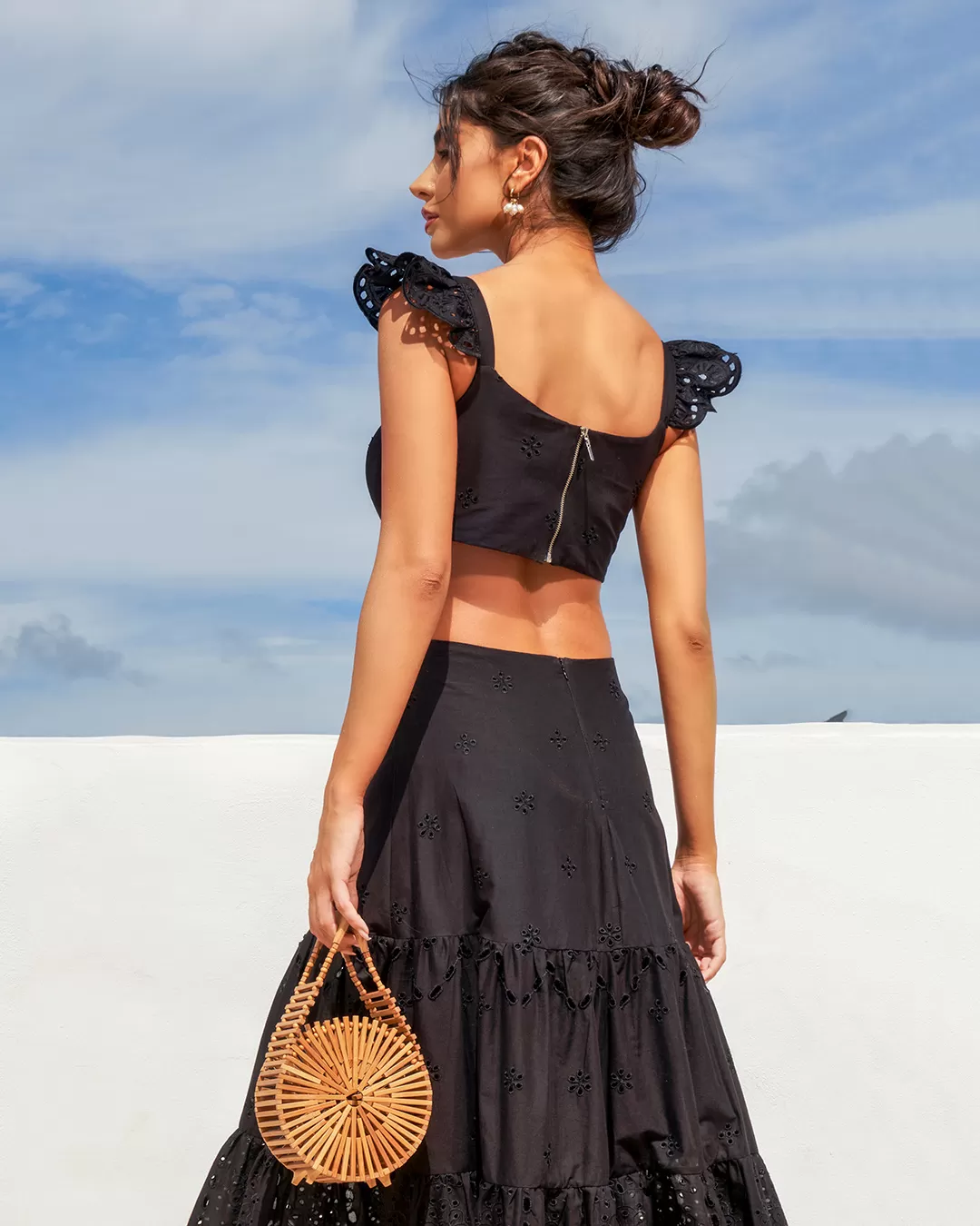 Dot Clothing - Dress Dot Clothing Laise Longuete Open Waist Black - 1727PRET Dot Clothing - Dress Dot Clothing Laise Longuete Open Waist Black - 1727PRET