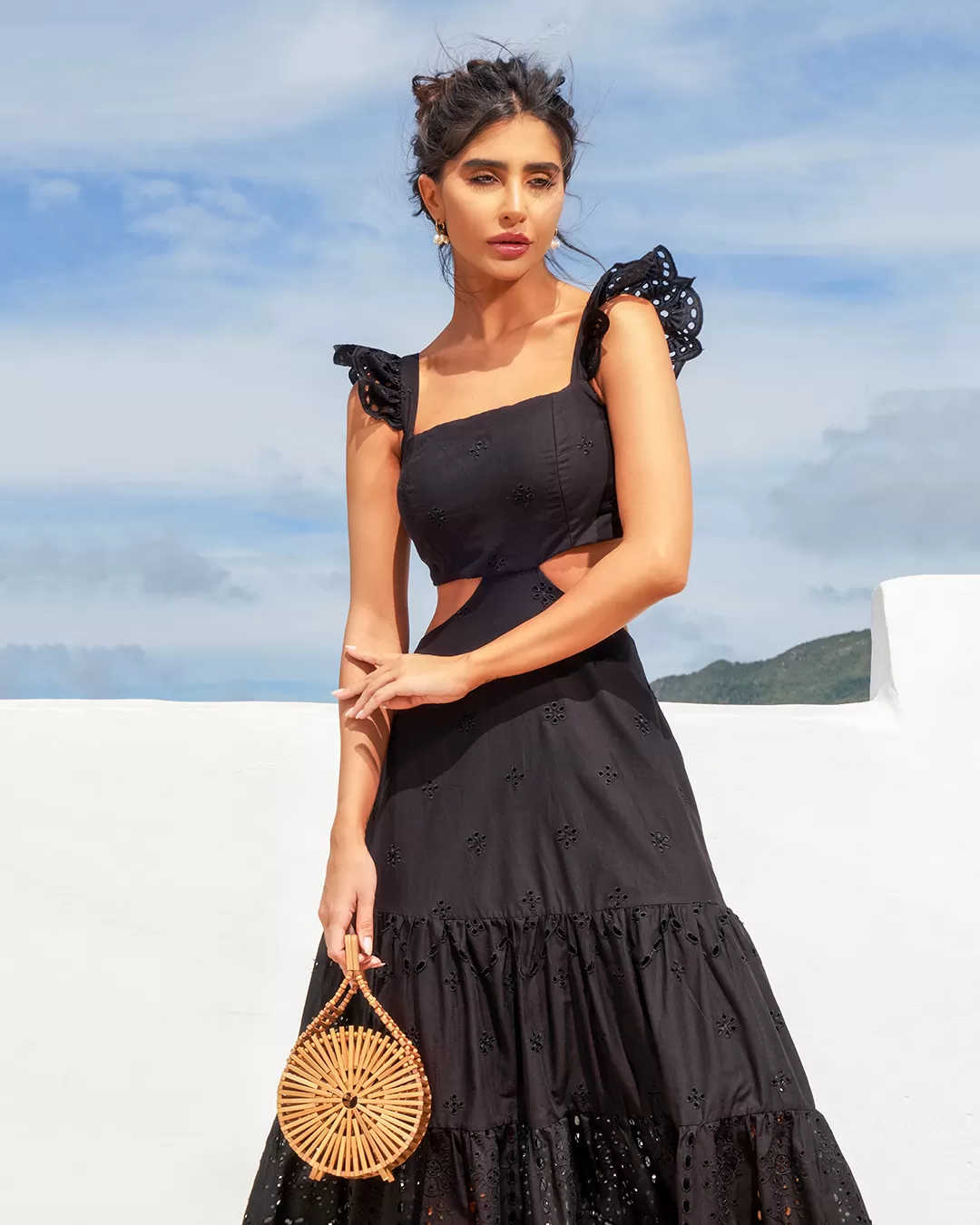 Dot Clothing - Dress Dot Clothing Laise Longuete Open Waist Black - 1727PRET Dot Clothing - Dress Dot Clothing Laise Longuete Open Waist Black - 1727PRET