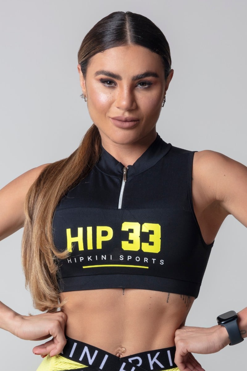 Hipkini - Top Blogger Fitness Black with Zipper - 3339753 Hipkini - Top Blogger Fitness Black with Zipper - 3339753
