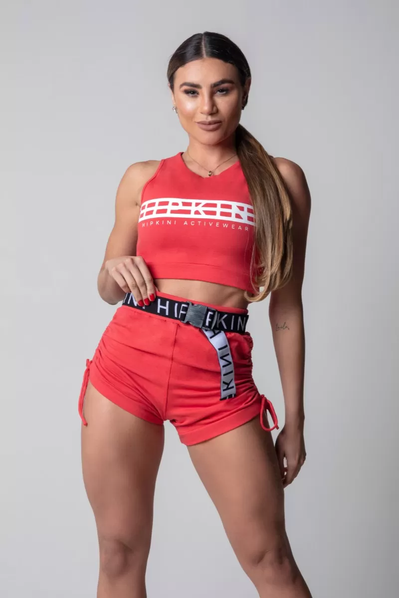 Hipkini - Top Blogger Fitness Blouse Red - 3339733 Hipkini - Top Blogger Fitness Blouse Red - 3339733