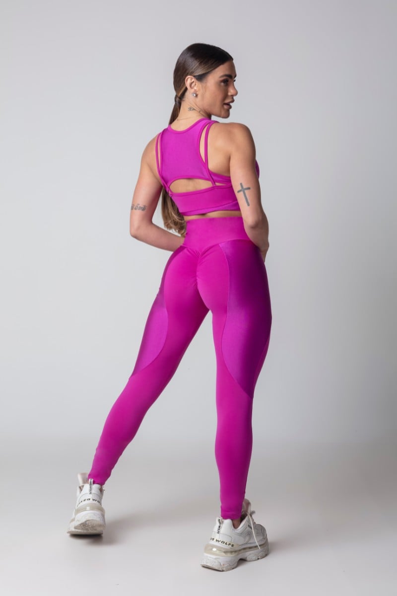 Hipkini - Legging Blogger Fitness Grape with Silk - 3339748 Hipkini - Legging Blogger Fitness Grape with Silk - 3339748