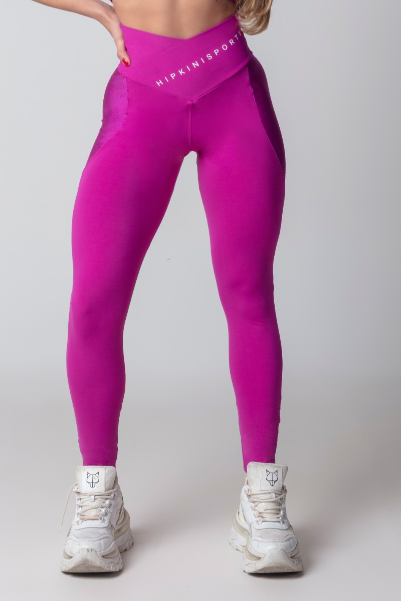 Hipkini - Legging Blogger Fitness Grape with Silk - 3339748 Hipkini - Legging Blogger Fitness Grape with Silk - 3339748
