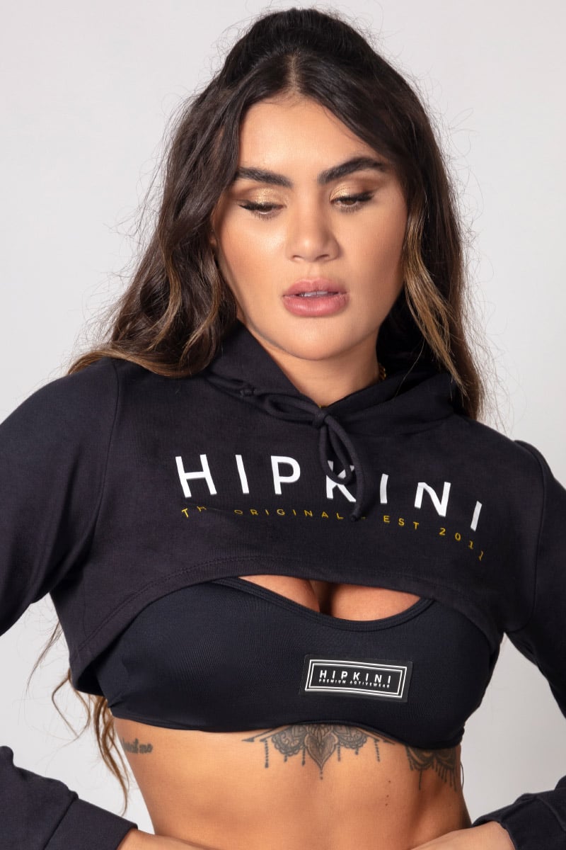 Hipkini - Black Blouse Blogger Fitness Shirt - 3339741 Hipkini - Black Blouse Blogger Fitness Shirt - 3339741