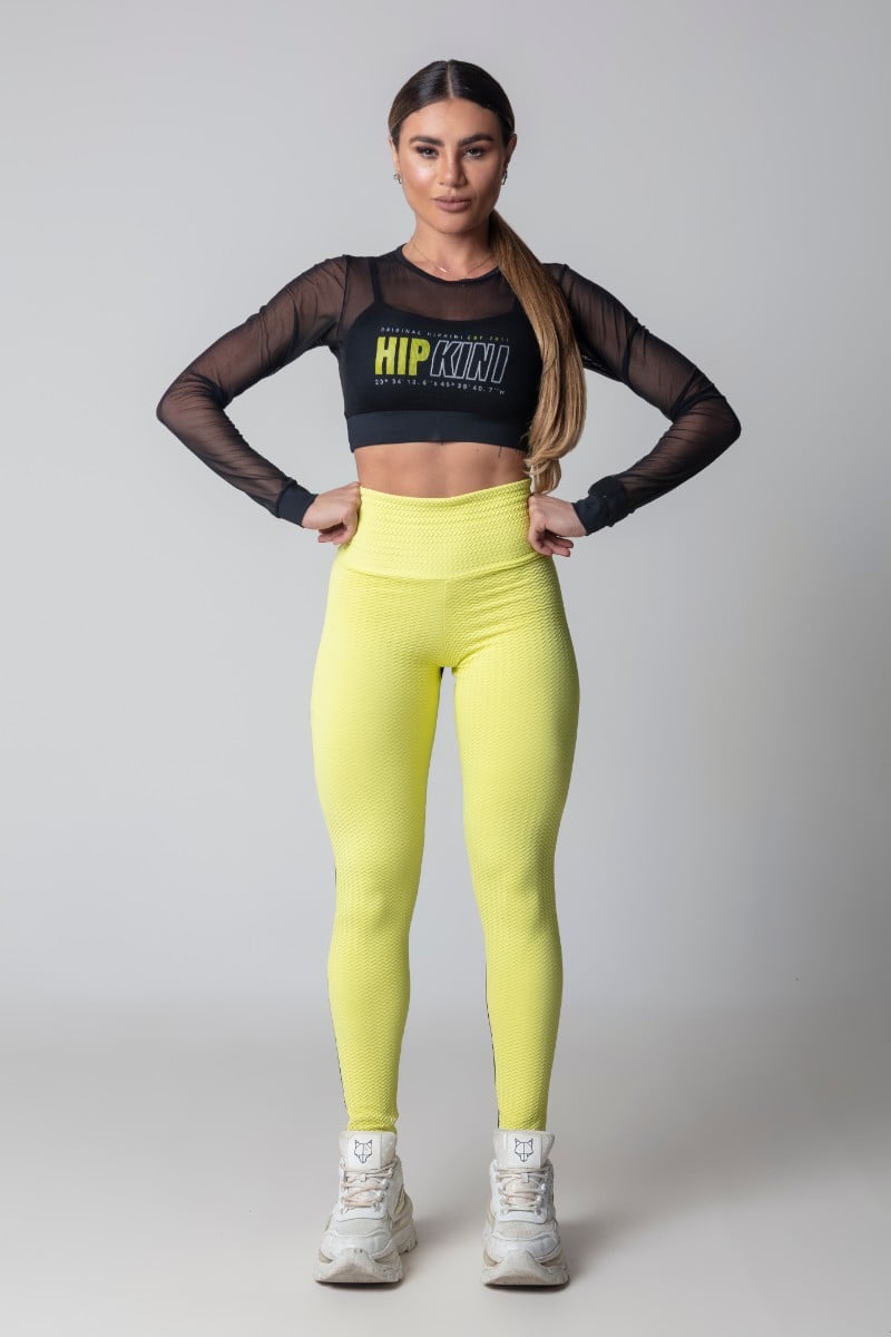 Hipkini - Black Blogger Fitness Shirt with Overlaid tulle - 3339758 Hipkini - Black Blogger Fitness Shirt with Overlaid tulle - 3339758