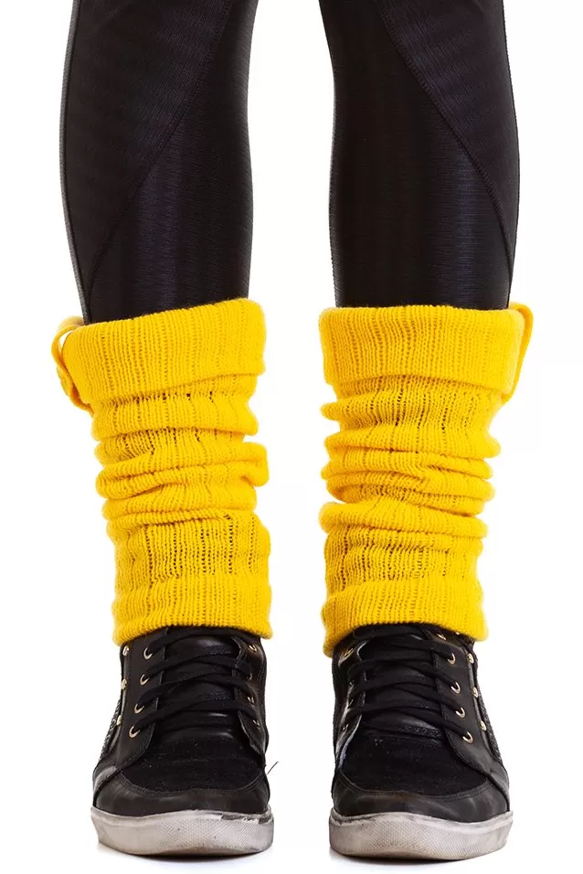 Garotafit - Fitness Gaiter of Yellow Wool - POL01I